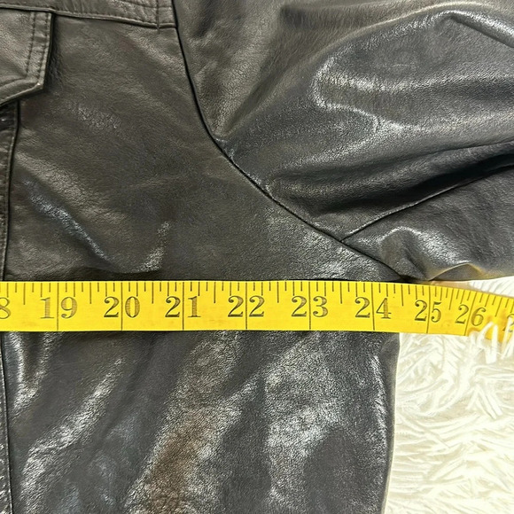 Belle by Kim Gravel Faux Leather Jacket Size XL Black - Picture 7 of 11